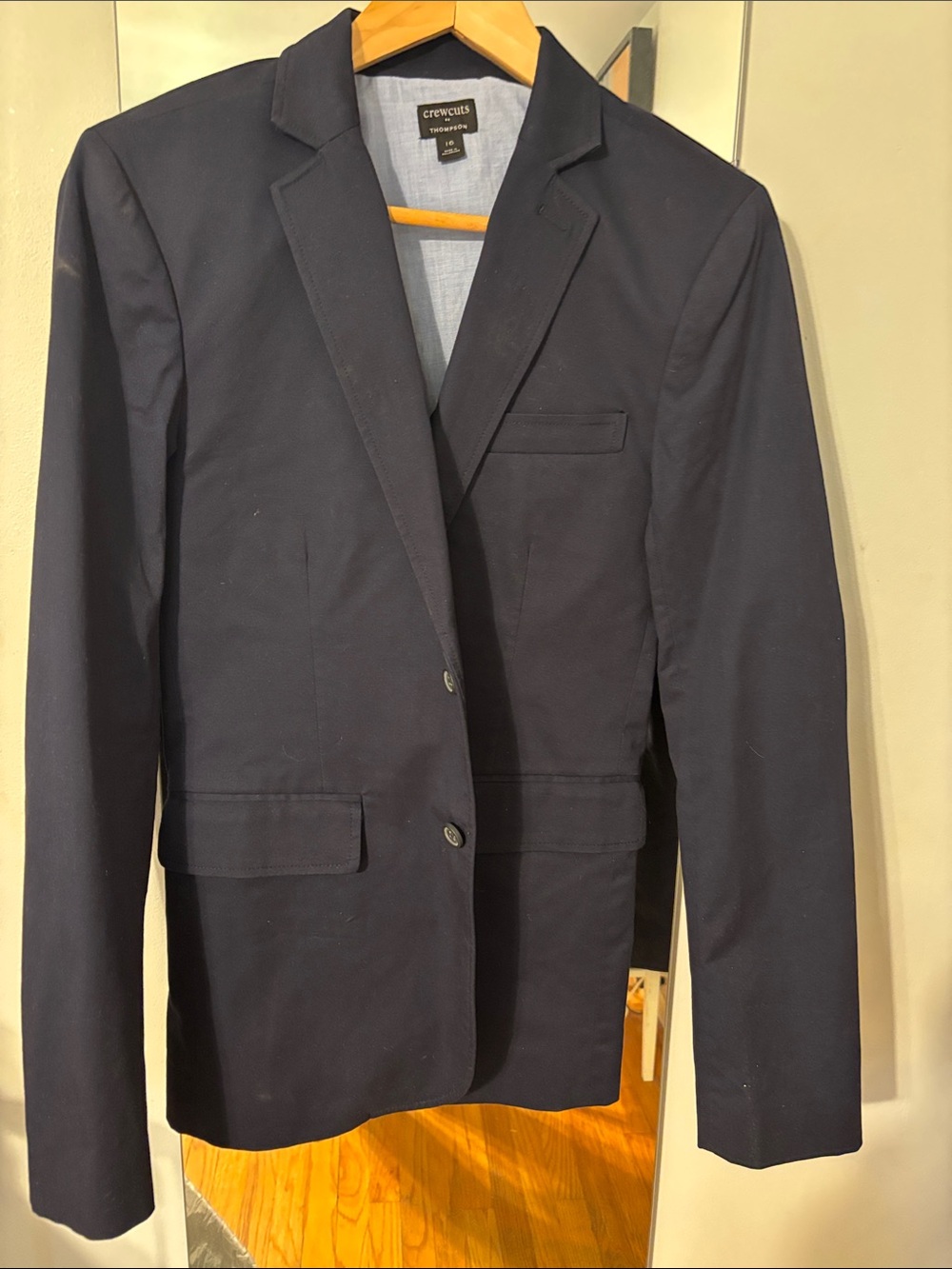 Crewcuts Navy Single-Breasted Blazer